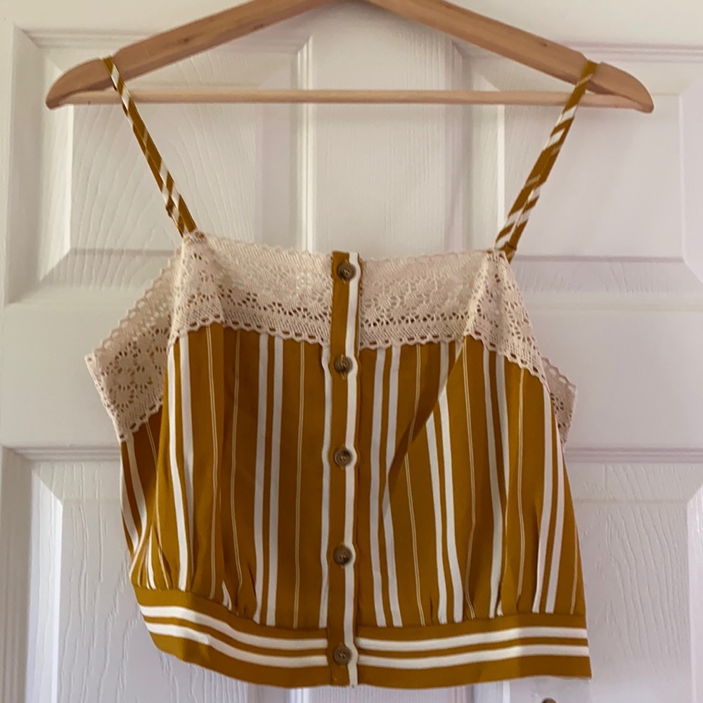 Mustard Striped Tank